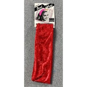 Sekine Hair Band Wrap Lycra Stretch Reversible Red NWT